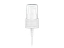 20-410 White Ribbed Cosmetic Treatment Pump (130mcl Output, 4" Dip Tube)