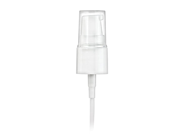 20-410 White Smooth Cosmetic Treatment Pump (5.25" Diptube, 130mcl Output)