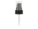 22-400 Black Ribbed Cosmetic Treatment Pump (4.1875" dip tube)