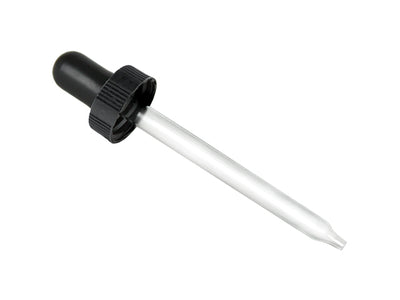 22-400 Black Ribbed Dropper Assembly (fits 4 oz bottle)