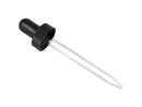 22-400 Black Ribbed Dropper Assembly (fits 4 oz bottle)