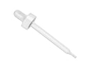 22-400 White Smooth Dropper Assembly (Fits 4 oz Bottle) 108mm