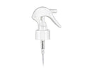 24-410  White Smooth Fine Mist Mini Curve Trigger Sprayer (6.75" Dip tube, .21mL)