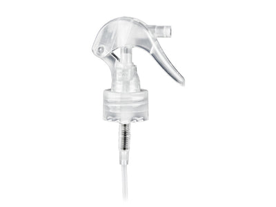 24-410 Natural-Colored Smooth Fine Mist Mini Trigger Sprayer ( 7.75" Dip tube) .21 mL