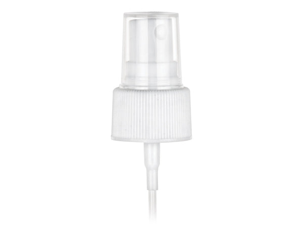 24-410 White Ribbed Fine Mist Sprayer ( 6.25" Dip Tube)
