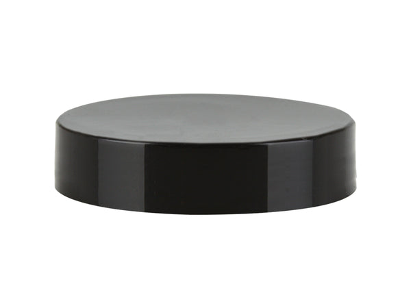 58-400 Black Smooth Plastic Cap (Pressure Sensitive Liner)