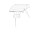 28-400 White Ribbed Trigger Sprayer Spray/Stream/Off (9.25" Dip Tube, 1.3cc Output)