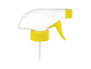 28-400 White/Yellow Ribbed Trigger Sprayer (9.25" Dip tube, .60cc Output)