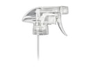 28-400 Natural Ribbed Trigger Sprayer All Plastic Spray/Stream/Off (9.25" Dip Tube, 1.1cc)