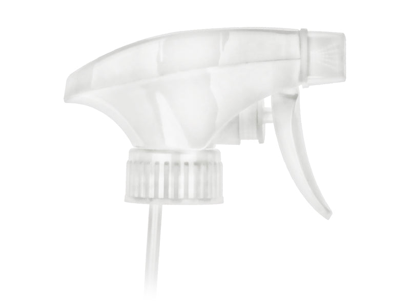 28-400 White Ribbed Trigger Sprayer (9.25" Dip Tube)