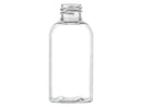 2 oz Clear 20-410 Boston Round PET Plastic Bottle