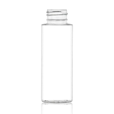 2 oz Clear PET Cylinder Round Bottle 24-410
