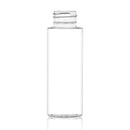 2 oz Clear PET Cylinder Round Bottle 24-410