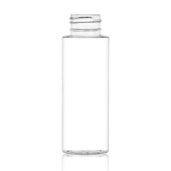 2 oz Clear PET Cylinder Round Bottle 24-410