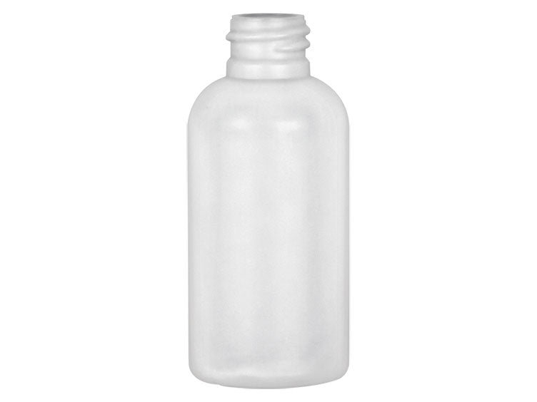 2 oz Natural-Colored 20-410 Boston Round HDPE Bottle