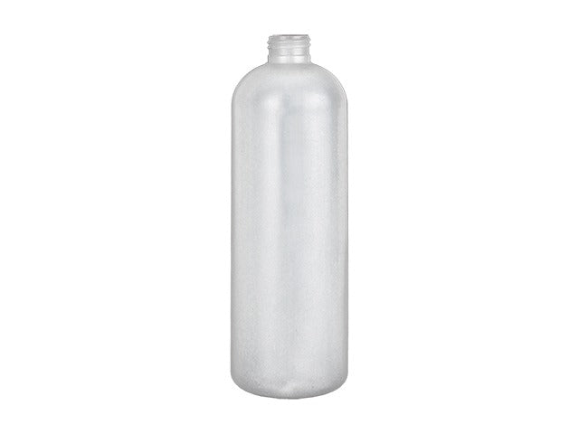 32 oz Natural-Colored 28-410 HDPE Cosmo Round Plastic Bottle