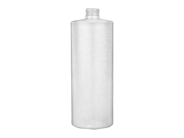 32 oz Natural-Colored 28-410 HDPE Cylinder Round Plastic Bottle
