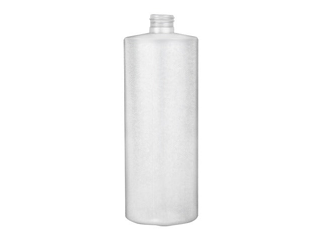 32 oz Natural-Colored 28-410 HDPE Cylinder Round Plastic Bottle
