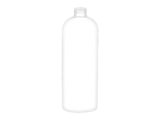 32 oz White 28-410 HDPE Cosmo Round Plastic Bottle