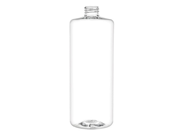 32 oz Clear 28-410 PET Cylinder Round Bottle