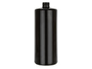 32 oz Black PET Cylinder Round Plastic Bottle 28-410