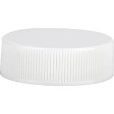33-400 White Ribbed Cap (Pressure Sensitive and Foam Lined)