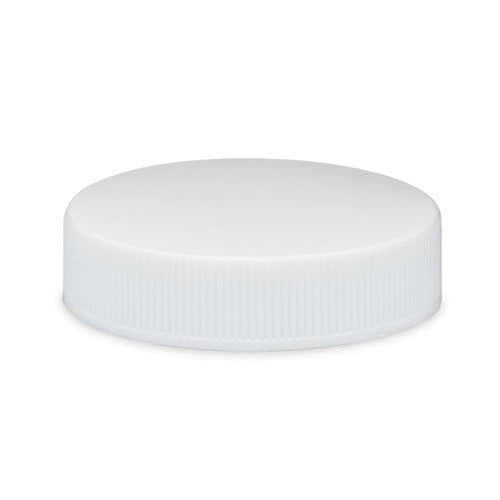 38-400 White Ribbed Plastic Cap (Heat Induction Seal for PET)
