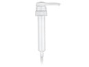 38-400 White Fine Ribbed Lotion Pump lock down Head 11" Dip Tube (Output 30cc)