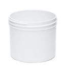 4 oz White 70-400 Polypropylene (PP) Single Wall Plastic Jar