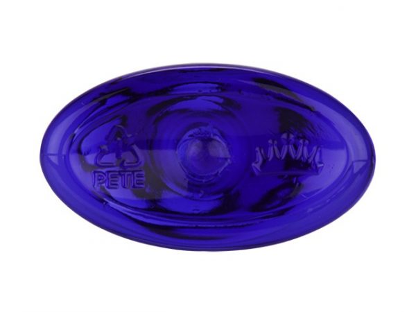 4 oz cobalt blue cosmo oval round bottle with 20-410 neck finish