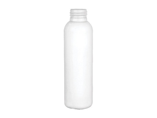 4 oz White 24-410 HDPE Cosmo Round Plastic Bottle