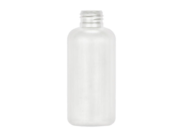 4 oz Boston Round Plastic Bottle 24-410 White HDPE