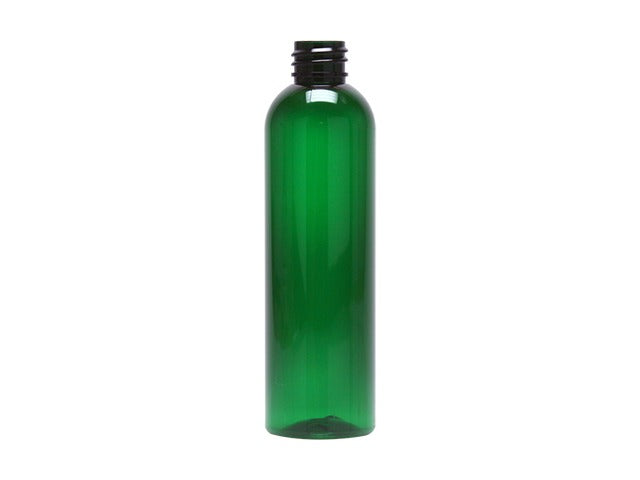 4 oz Green 20-410 PET Cosmo Round Bottle