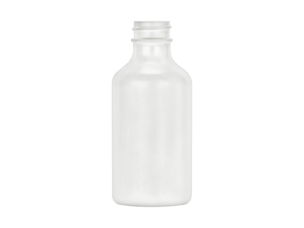 4 oz White 24-400 Boston Round HDPE Bottle