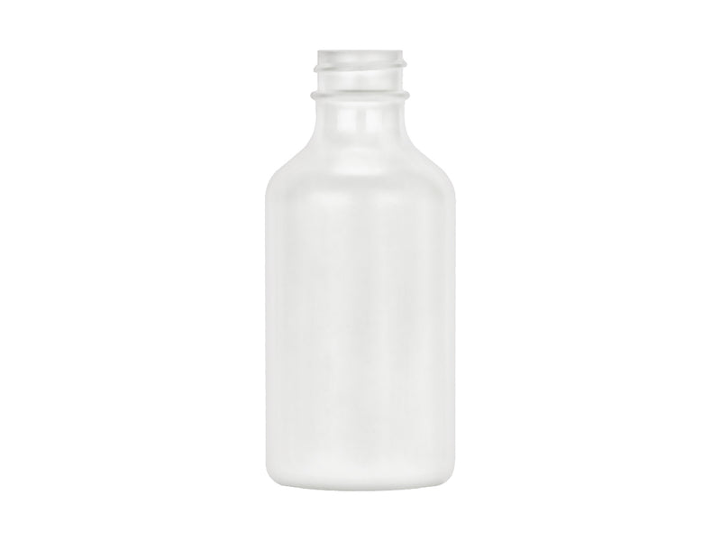 4 oz White 24-400 Boston Round HDPE Bottle