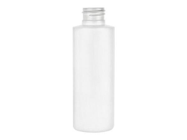 4 oz White 24-410 HDPE Cylinder Round Bottle