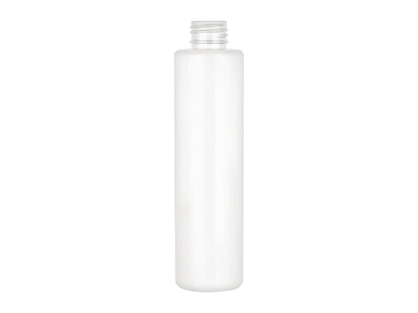6 oz White PET Cylinder Round 24-410 Plastic Bottle