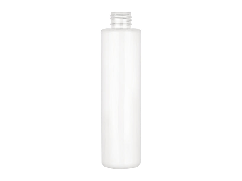 6 oz White PET Cylinder Round 24-410 Plastic Bottle