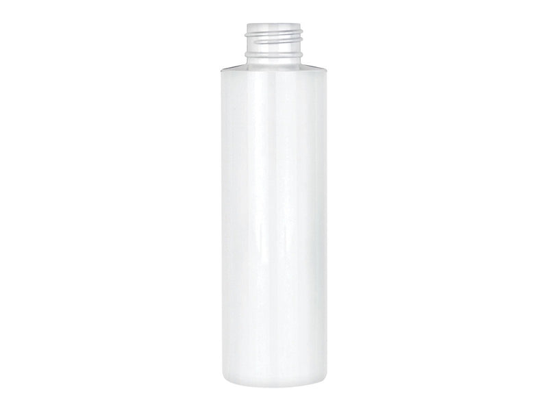 4 oz White PET Cylinder Round Plastic Bottle 24-410