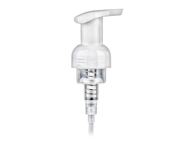 40mm White Smooth Foamer Pump With 4.3125" Dip Tube