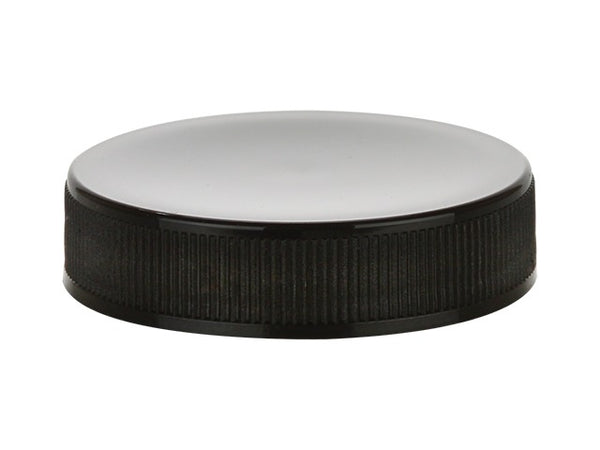 45-400 Black Ribbed Plastic Cap PP (F-217 Foam Liner)