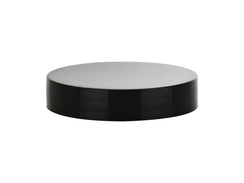 48-400 Black Smooth Plastic Cap (Foam Liner)