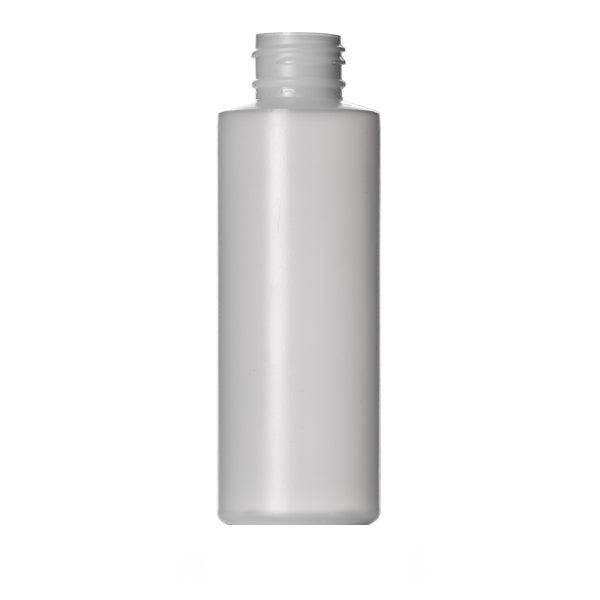 4 oz Cylinder Round Plastic Bottle 24-410 Natural-Colored HDPE
