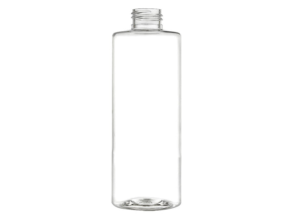 4 oz Clear 20-410 Cylinder Round PET Plastic Bottle