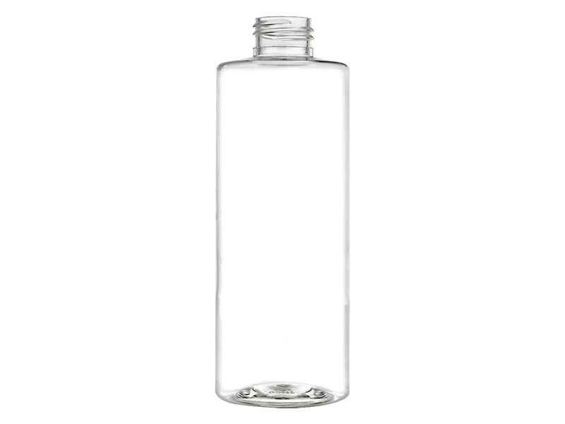 4 oz Clear 20-410 Cylinder Round PET Plastic Bottle