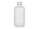 4 oz Frosted Glass Boston Round Bottle 22-400