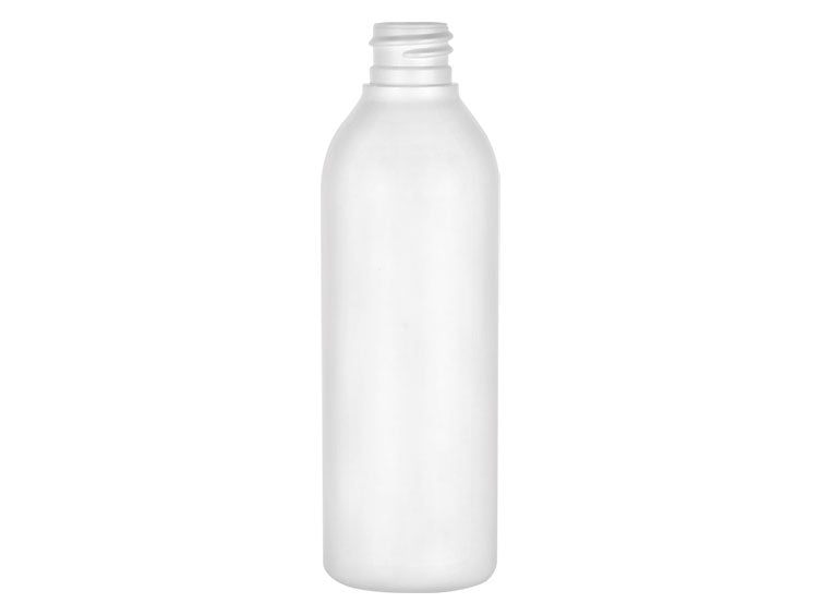 4 oz White 20-410 HDPE Cosmo Round Plastic Bottle