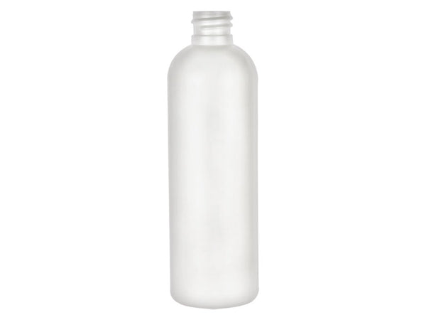 4 oz White 20-410 HDPE Cosmo Round Plastic Bottle