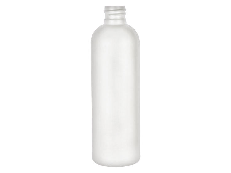 4 oz White 20-410 HDPE Cosmo Round Plastic Bottle