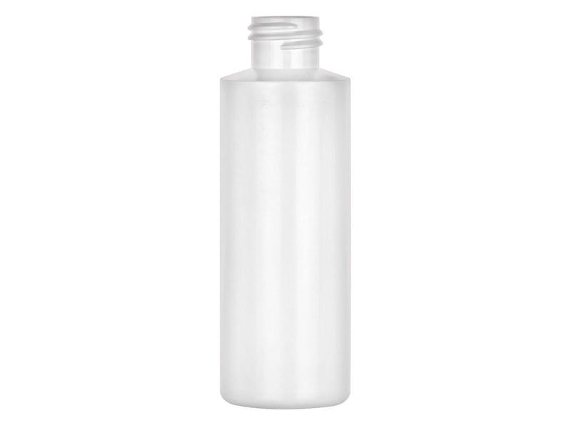 4 oz White 24-410 HDPE Cylinder Round Plastic Bottle